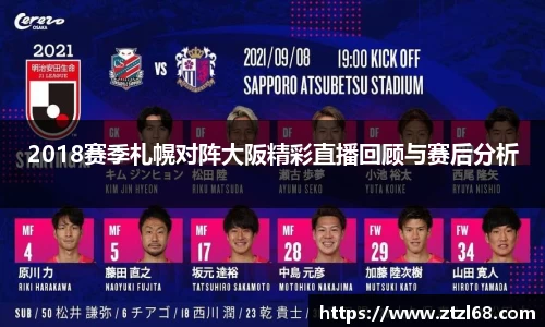 2018赛季札幌对阵大阪精彩直播回顾与赛后分析